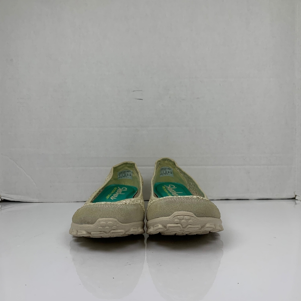 Skechers EZ Flex 2 Women's Tan Cream Sweetpea Ballet Flat Ballet Shoe  Size 9 - Picture 11 of 14